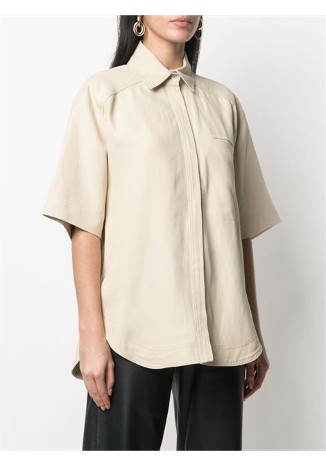 Camicia Moheli a maniche corte in beige - donna LOULOU DE SAISON | MOHELISND